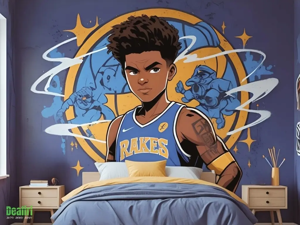 ציור גרפיטי לחדר של ילד