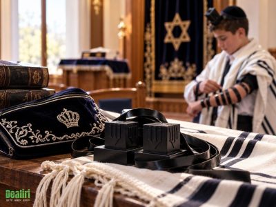 הכנות לבר מצווה ותפילין לנער